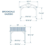 Brookdale 12×10 Cedar Wood Gazebo with PowerPort by Backyard Discovery - Image 4
