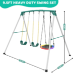 9.5′ Heavy-Duty Outdoor Porch Swing Set - Image 7