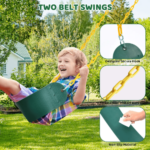 660lbs Heavy Duty Swing Set With 1 Platform Swing, 2 Belt Swings - Image 3
