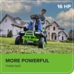Greenworks 60V 30” CrossoverT Riding Lawn Tractor with 8.0 Ah - Image 4
