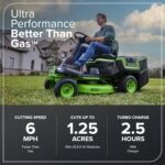 Greenworks 60V 30” CrossoverT Riding Lawn Tractor with 8.0 Ah - Image 5