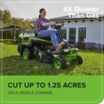 Greenworks 60V 30” CrossoverT Riding Lawn Tractor with 8.0 Ah - Image 7