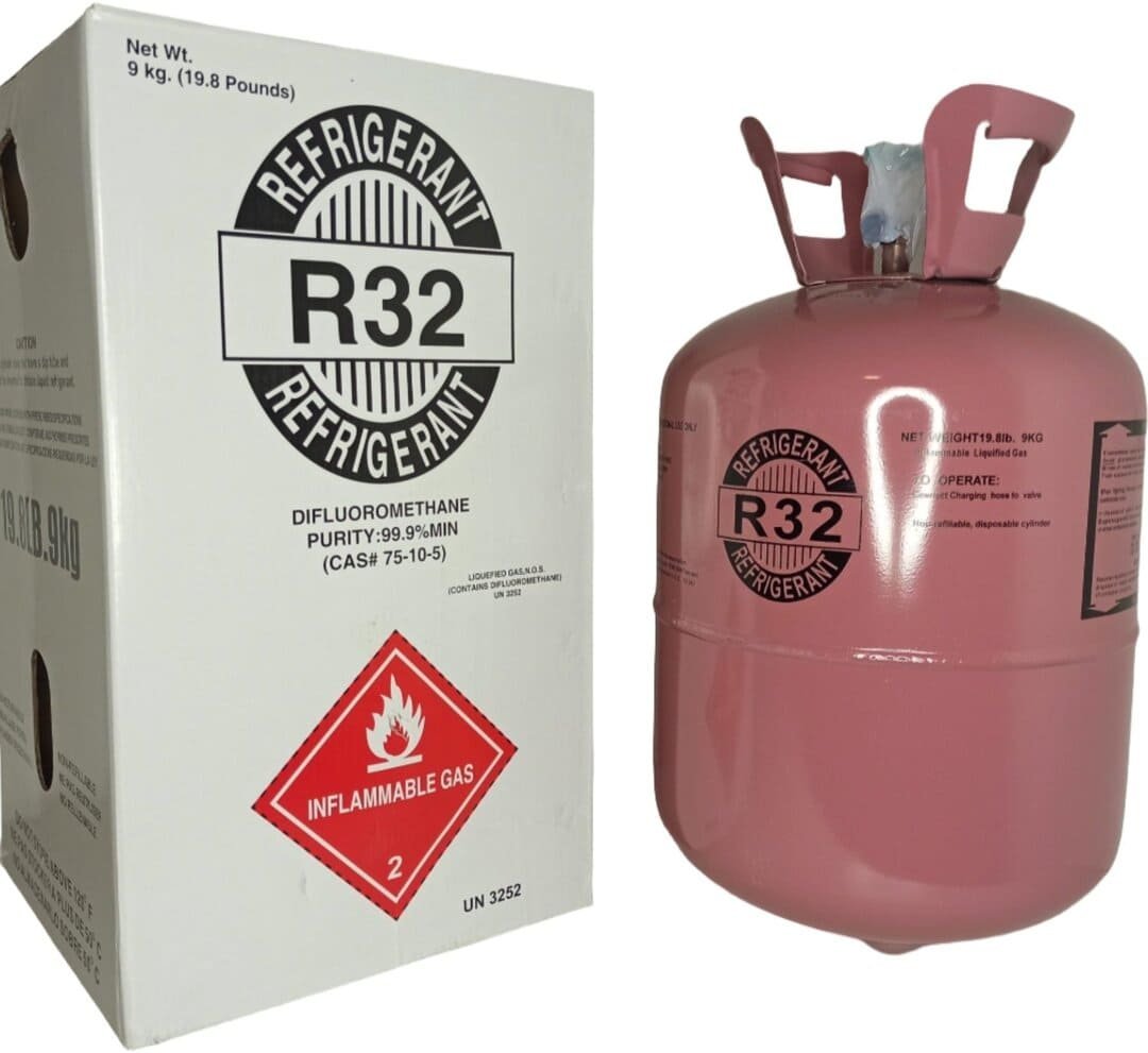 R-32_Refrigerant_Cylinder_with_Box_9kg.jpg 20.95lb R-32 Refrigerant – UK Stock - Image 1