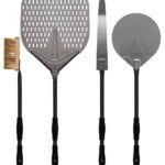 Alfa 4-Piece Extendable Pizza Peel Set with Black Handles