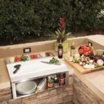 Alfresco 30″ Pizza Prep and Garnish Rail with Food Pans