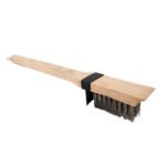 Broil King Heavy Duty Wood Grill Brush with Stainless Bristles