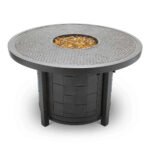 Castelle Classical 40″ Round Fire Pit with Forged Top and Antique Dark Rum Finish