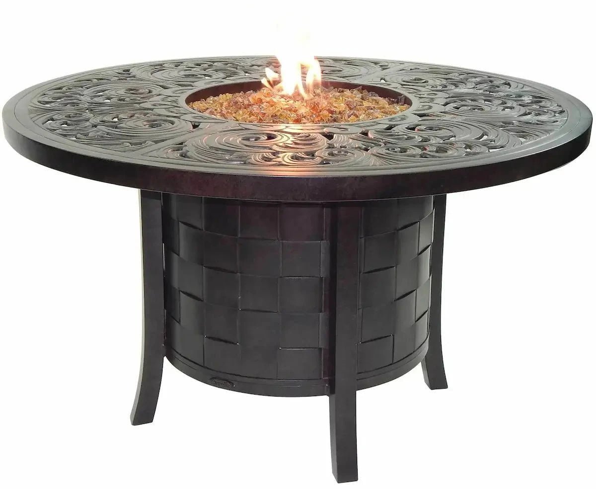 castelle-classical-49-round-fire-pit-dining-table-with-live-edge-driftwood-top-and-antique-dark-rum-finish-outdoor-tables-1183776519.jpg Castelle Classical 49″ Round Fire Pit Dining Table with Live Edge Driftwood Top and Antique Dark Rum Finish - Image 1