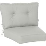 Casual Cushion Estate Series Deep Seating Curved Cushion in Canvas Granite