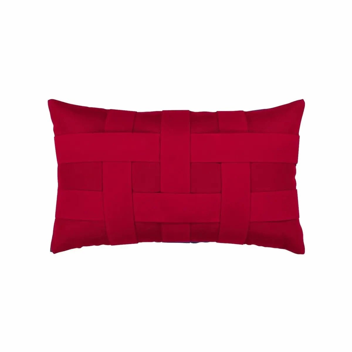 elaine-smith-basketweave-rouge-lumbar-pillow-throw-pillows-1178035230.jpg Elaine Smith Basketweave Rouge Lumbar Pillow - Image 1