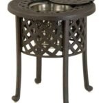 Hanamint Berkshire 20″ Round Ice Bucket Side Table (Desert Bronze Finish)