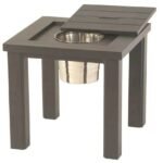 Hanamint Sherwood 24″ Square Ice Bucket Side Table