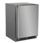 Marvel 24″ Outdoor Built-In All Refrigerator, Solid Stainless Reversible Door with Lock