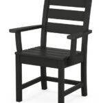 POLYWOOD Lakeside Dining Arm Chair in Black