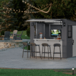 Suncast Cabana Entertainment Shed 8 ft. x 7 ft. Resin Storage Shed (Floor Included) - Image 6