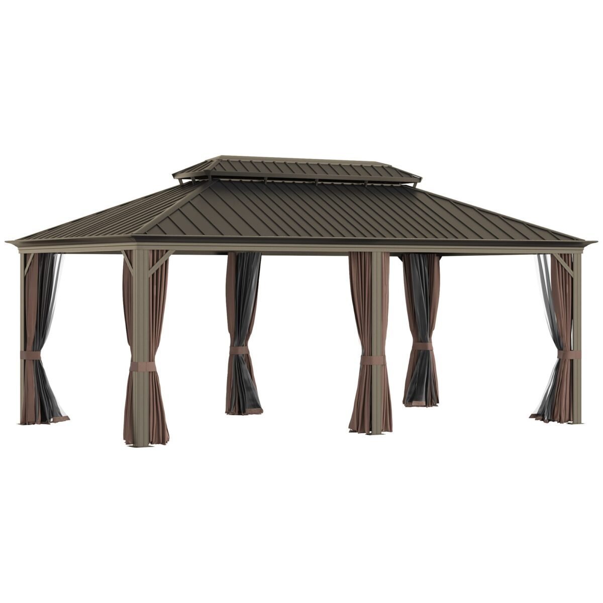 pop-product-311-image-1.jpg Sunmthink 12×20 ft Hardtop Gazebo with Double Roof - Image 1