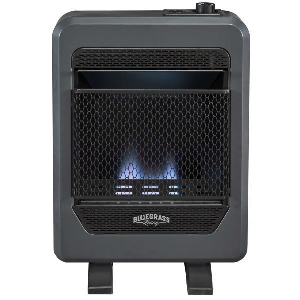 pop-product-341-image-1.jpg Bluegrass Living Natural Gas Vent Free Blue Flame Gas Space Heater With Base Feet – 10,000 BTU, T-Stat Control – Model# B10TNB-B - Image 1