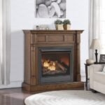 Duluth Forge Full Size Dual Fuel Ventless Gas Fireplace With Mantel – 32,000 BTU, Remote Control, Walnut Finish – Model# FDI32R-M-WN - Image 9