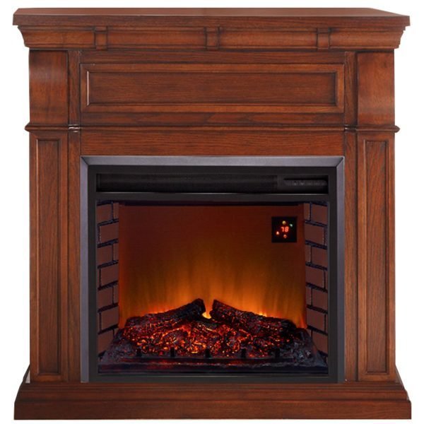 pop-product-389-image-1.jpg Duluth Forge Full Size Electric Fireplace – Remote Control, Auburn Cherry Finish – Model# EL1350-2-AC - Image 1