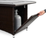 The Outdoor GreatRoom Company Montego 59-Inch Linear Propane Gas Fire Pit Table - Image 4