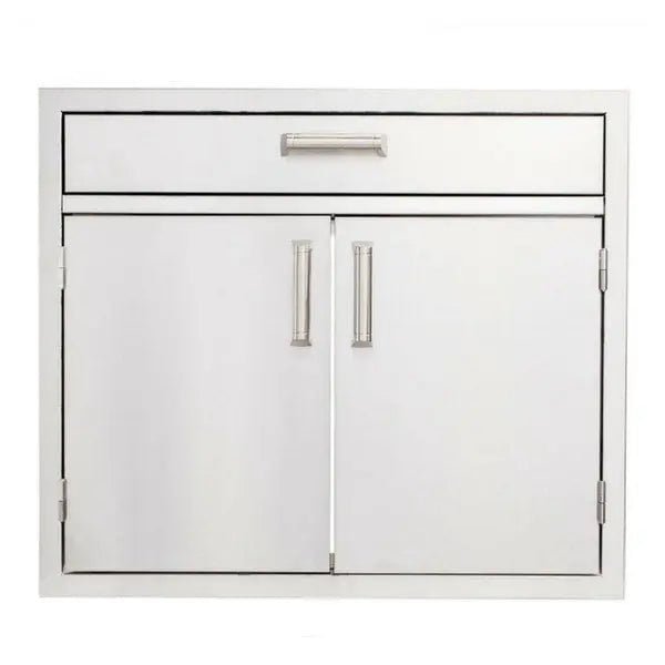 quivira-30x19-double-door-cabinet-with-4-utility-drawer-cabinets-storage-55052374835477.jpg Quivira 30×19 Double Door Cabinet with 4″ Utility Drawer - Image 1