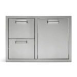 Quivira 32″ Combo Trash/Propane Rollout with Two Drawers
