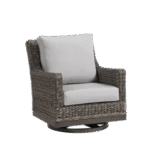 Ratana Boston Swivel Gliding Club Chair with Cash Ash Cushions