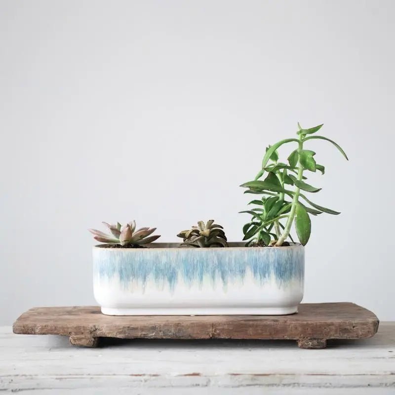 stoneware-window-planter-with-3-sections-pots-planters-55016634122517.jpg Stoneware Window Planter with 3 Sections - Image 1