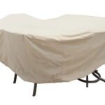 Treasure Garden Protective Cover for Large Oval or Rectangle Dining Table and Chairs