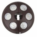 Treasure Garden Vega L Umbrella Light with Bronze Finish