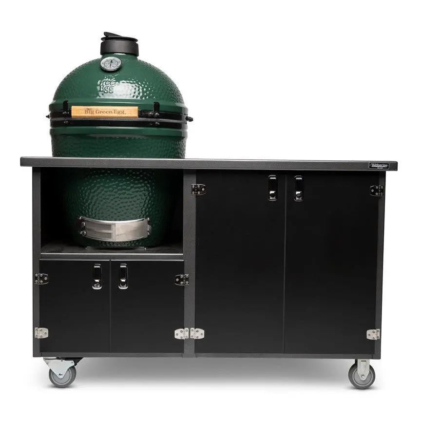 wellspring-alpha-series-grill-cabinet-for-big-green-egg-large-silver-vein-frame-black-doors-and-black-hardware-outdoor-grill-carts-55059949420821.jpg Wellspring Alpha Series Grill Cabinet for Big Green Egg Large, Silver Vein Frame, Black Doors and Black Hardware - Image 1