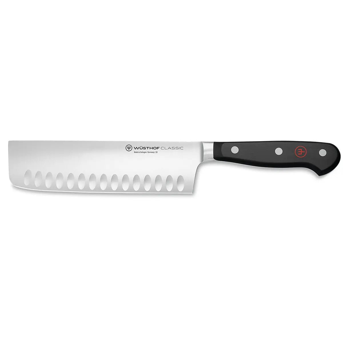 wusthof-classic-7-nakiri-knife-granton-edge-kitchen-knives-1203088413.jpg Wusthof Classic 7″ Nakiri Knife, Granton Edge - Image 1