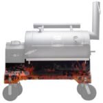 Yoder Smokers YS1500 Competition Cart Magnetic Wrap – Orange Flames